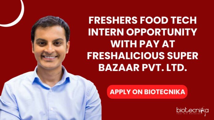 Freshers Food Tech Intern