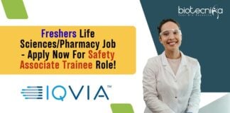 Freshers Life Sciences/Pharmacy Job - Apply Now For Safety Associate Trainee Role!