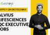 Alvius Lifesciences QC Executive Jobs