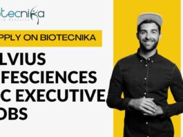 Alvius Lifesciences QC Executive Jobs