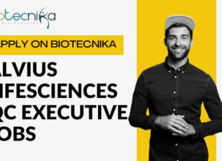 Alvius Lifesciences QC Executive Jobs