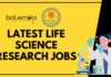 Latest Life Science Research Jobs