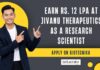 PhD Biotechnology Jobs at Jivanu Therapeutics 