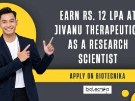 PhD Biotechnology Jobs at Jivanu Therapeutics 