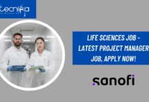 Life Sciences Job - Latest Project Manager Job, Apply Now!