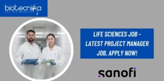 Life Sciences Job - Latest Project Manager Job, Apply Now!