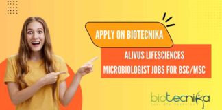 Alivus Lifesciences Microbiologist Jobs