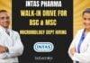 Intas Pharma Goa Walk-In Drive For BSc & MSc