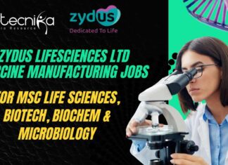 MSc Biotechnology Jobs Zydus