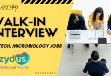 Zydus Lifesciences Walk-In for QC & Biotech Jobs – July 5