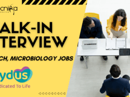 Zydus Lifesciences Walk-In for QC & Biotech Jobs – July 5