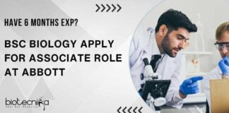 BSc Biology Job Openings at Abbott