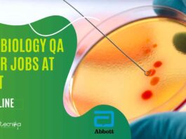 Latest MSc Microbiology Job Vacancy At Abbott | Apply Now For The Officer - QA Role