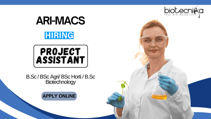 Agriculture Job for BSc Graduates Apply Now for the Project Assistant Position at ARI-MACS (1)
