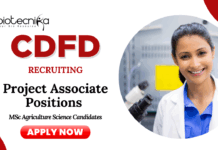 Agriculture Jobs at CDFD | Apply Now for Various Project Associate Positions
