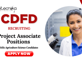 Agriculture Jobs at CDFD | Apply Now for Various Project Associate Positions