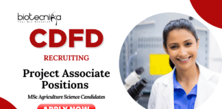 Agriculture Jobs at CDFD | Apply Now for Various Project Associate Positions