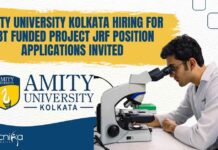MSc Life Sciences JRF Vacancy