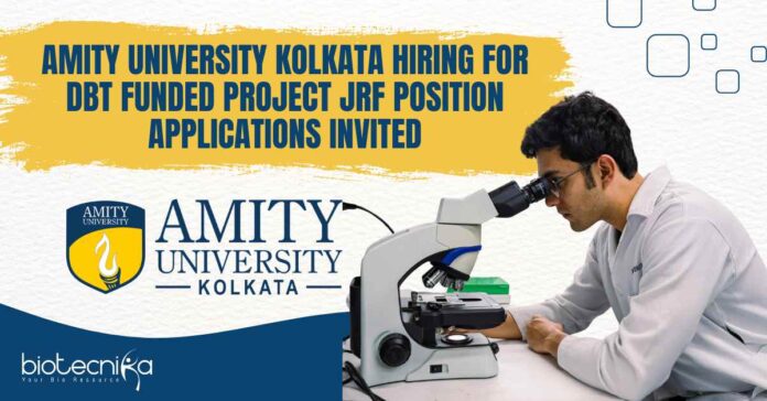 MSc Life Sciences JRF Vacancy