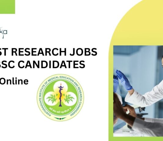 Latest Research Jobs for BSc Candidates l Apply Now for Field Worker Position at PGIMER