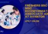 Freshers Bioinformatics MSc Jobs at Avantor