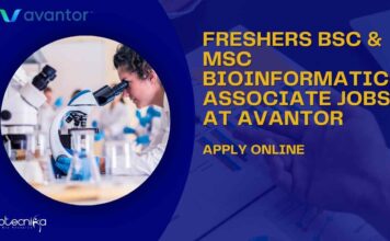 Freshers BSc & MSc Bioinformatics Associate Jobs at Avantor – Apply Online Freshers Bioinformatics MSc Jobs at Avantor