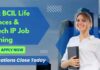 MSc Biotechnology Govt Job Openings at BCIL