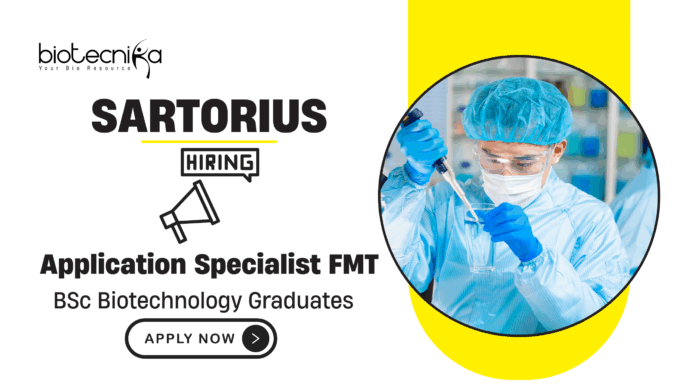 BSc Biotechnology Jobs at Sartorius | Apply Now For The Application Specialist Role