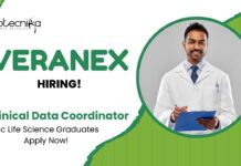 BSc Life Science Jobs at Veranex | Apply Now For The Clinical Data Coordinator Role