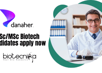 BScMSc Biotech Jobs Apply Now for the Process Engineer I Role at Danaher