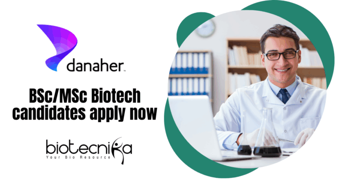 BScMSc Biotech Jobs Apply Now for the Process Engineer I Role at Danaher