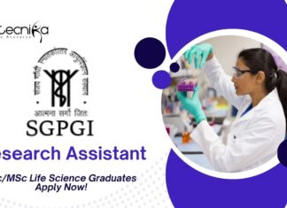 BSc/MSc Life Science Jobs SGPGI | Apply Now For The Research Assistant Role