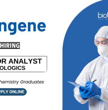 Biochemistry Jobs at Syngene | MSc Graduates Apply Now for the Senior Analyst Position Biochemistry Jobs at Syngene MSc Graduates Apply Now for the Senior Analyst Position