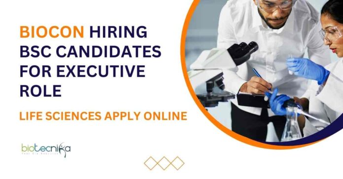 BSc Microbiology Job Vacancies at Biocon