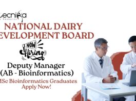 Bioinformatics Jobs at NDDB | Apply Now For The Deputy Manager (AB - Bioinformatics) Role