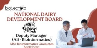 Bioinformatics Jobs at NDDB | Apply Now For The Deputy Manager (AB - Bioinformatics) Role