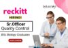 Biology Jobs at Reckitt BSc Graduates Apply Now for the Sr. Officer - Quality Control Role