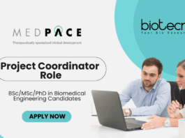 Biomedical Engineering Jobs for BScMSc Graduates Apply for the Project Coordinator Role at Medpace