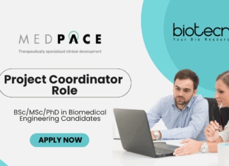 Biomedical Engineering Jobs for BScMSc Graduates Apply for the Project Coordinator Role at Medpace