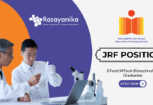 Biotechnology JRF Position at IIT Hyderabad BPharm Graduates Apply Now