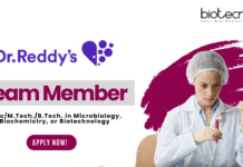 Biotechnology Jobs at Dr. Reddy’s Laboratories - M.Sc M.TechB. Tech Graduates Apply Online