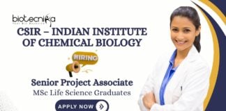 Biotechnology Jobs at IICB | Apply Now For The Senior Project Associate Role