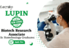 Biotechnology Jobs at Lupin | Apply Now For The Biotech Research Associate