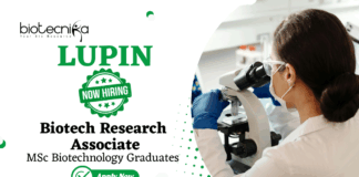 Biotechnology Jobs at Lupin | Apply Now For The Biotech Research Associate