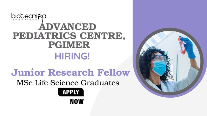 Biotechnology Jobs at PGIMER | Apply Now For The Junior Research Fellow Vacancy
