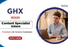 Biotechnology Jobs for Freshers at GHX Apply Now for the Content Specialist Intern Position
