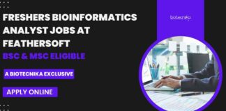Freshers BSc & MSc Bioinformatics Jobs at Feathersoft