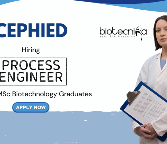 MSc Biotechnology Jobs at Cepheid | Apply Now for the Process Engineer Role