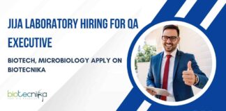 Biotechnology BSc Job Opening at Jija Labs