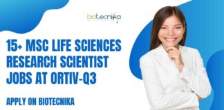 Life Sciences Jobs For MSc at Ortiv-Q3